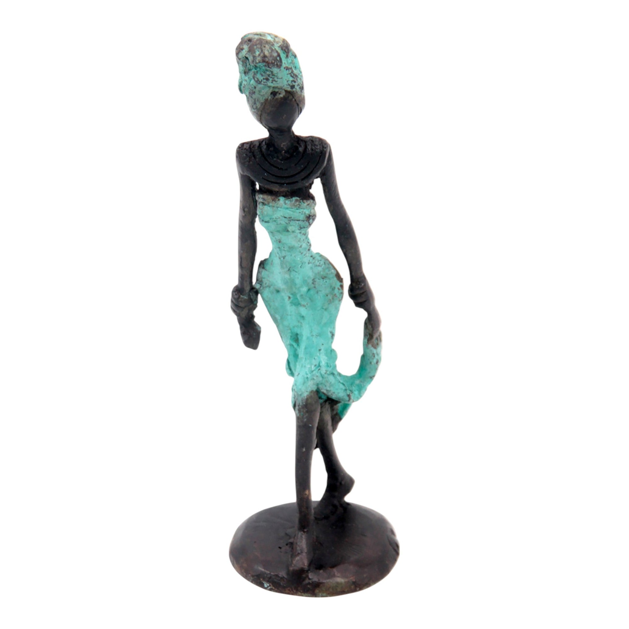 Bronze 15 cm turquoise n°23