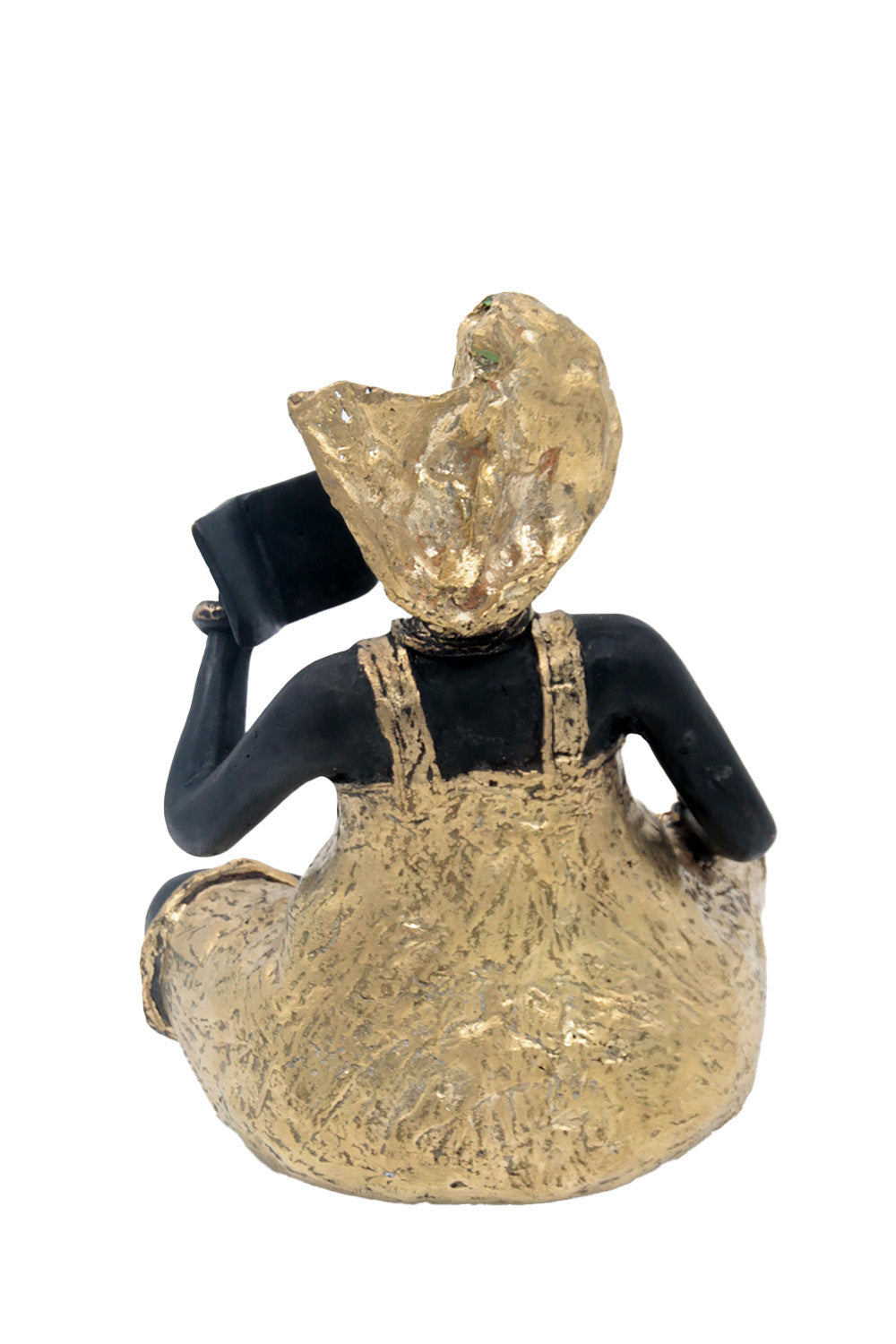 Bronze Big Mama 20 cm doré n°2 Bronzes d'Afrique