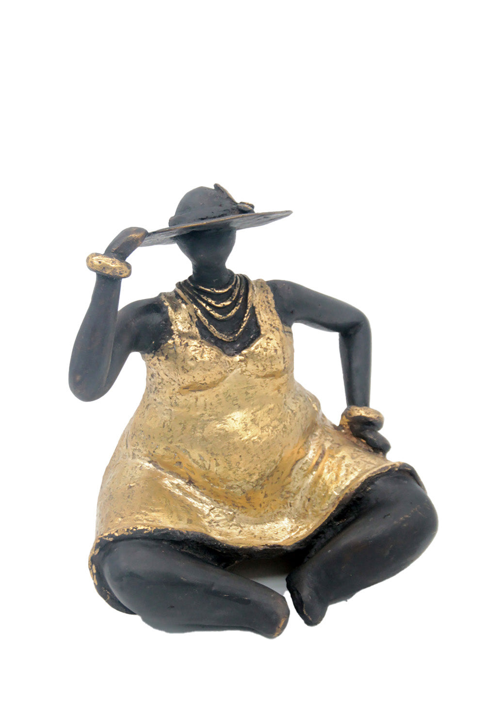 Bronze Big Mama 20 cm doré n°3 Bronzes d'Afrique