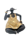 Bronze Big Mama 20 cm doré n°3 Bronzes d'Afrique