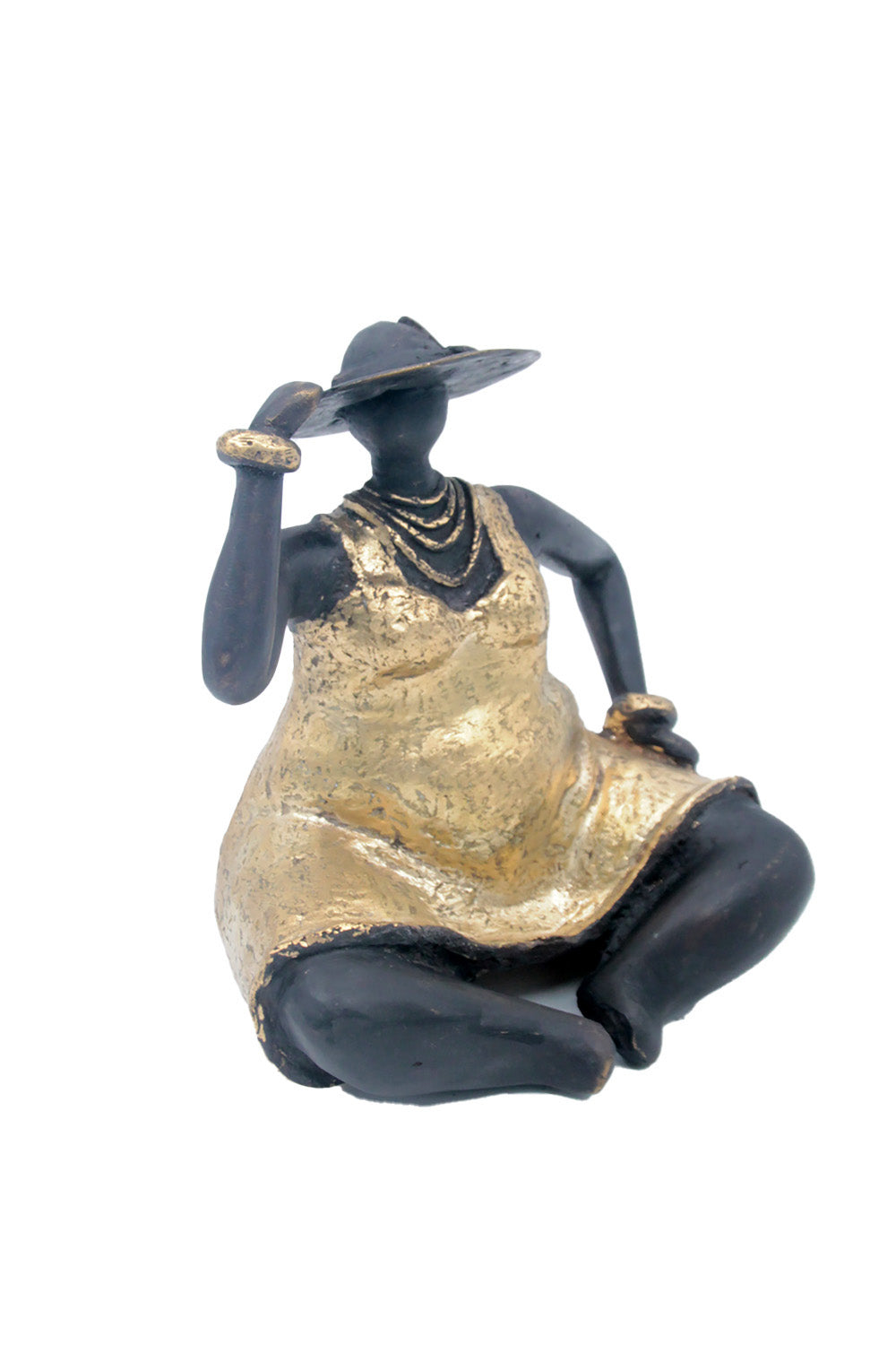 Bronze Big Mama 20 cm doré n°3 Bronzes d'Afrique