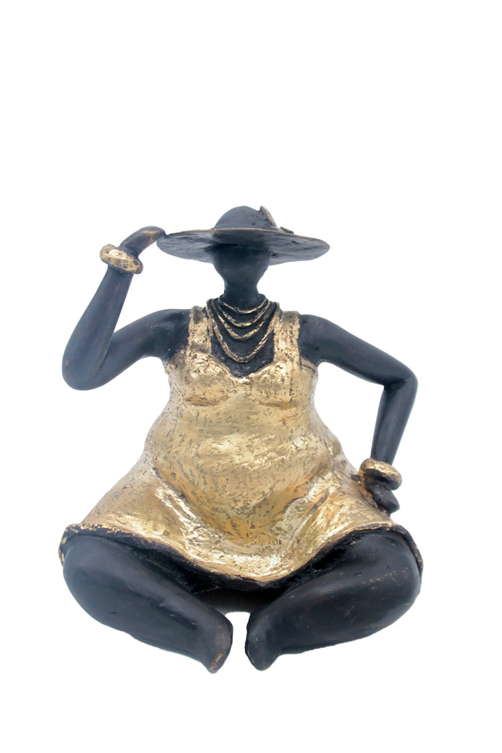 Bronze Big Mama 20 cm doré n°3 Bronzes d'Afrique