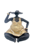Bronze Big Mama 20 cm doré n°3 Bronzes d'Afrique