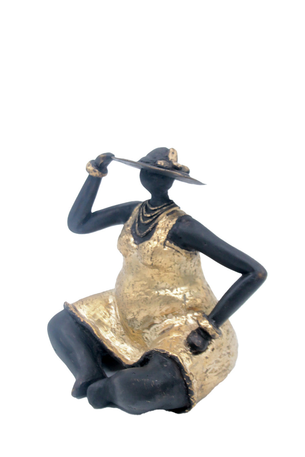 Bronze Big Mama 20 cm doré n°3 Bronzes d'Afrique