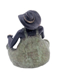 Bronze Big Mama 20 cm vert n°2 Bronzes d'Afrique