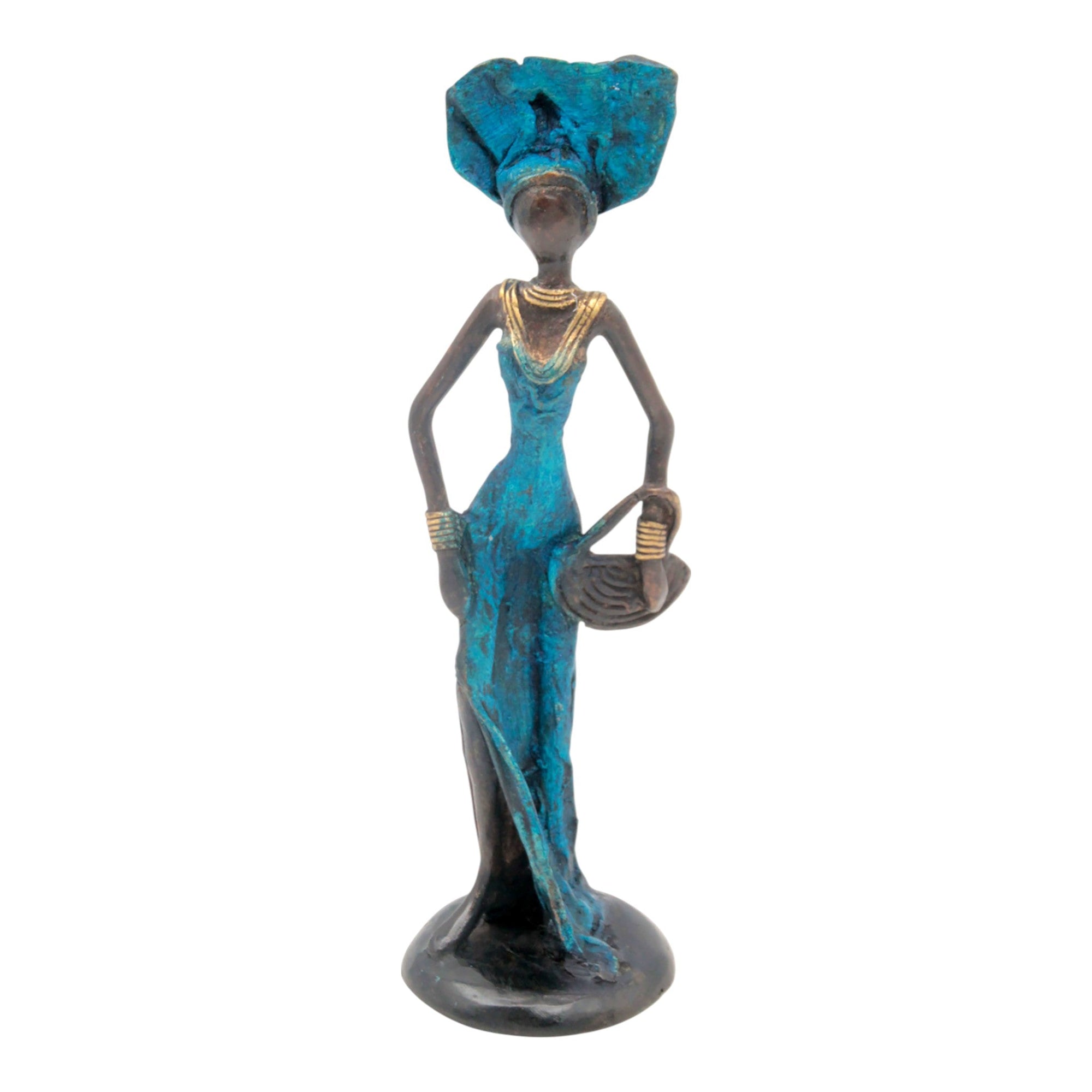 Bronze 25 cm bleu n°13