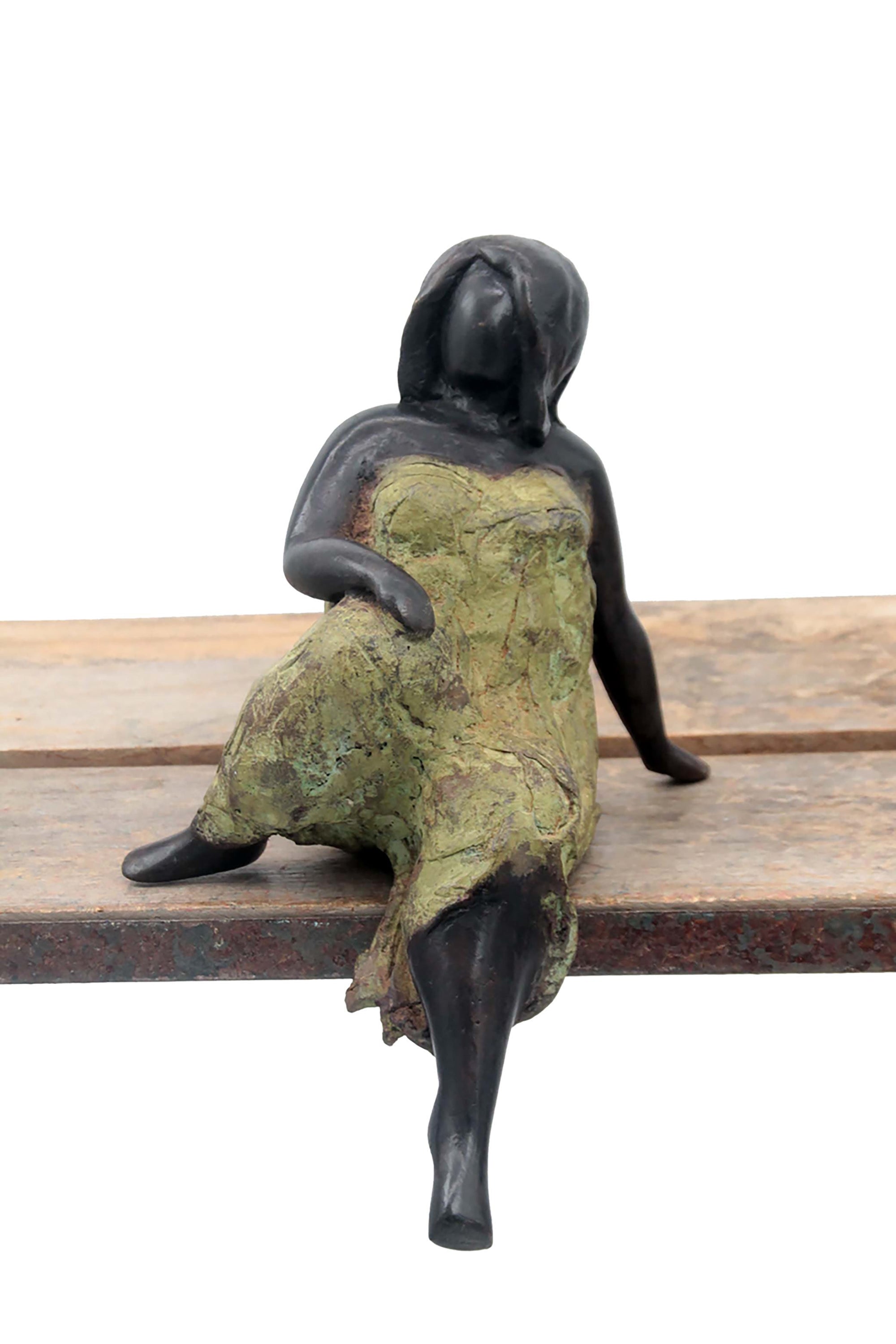 Bronze Big Mama 15 cm vert n°1 Bronzes d'Afrique