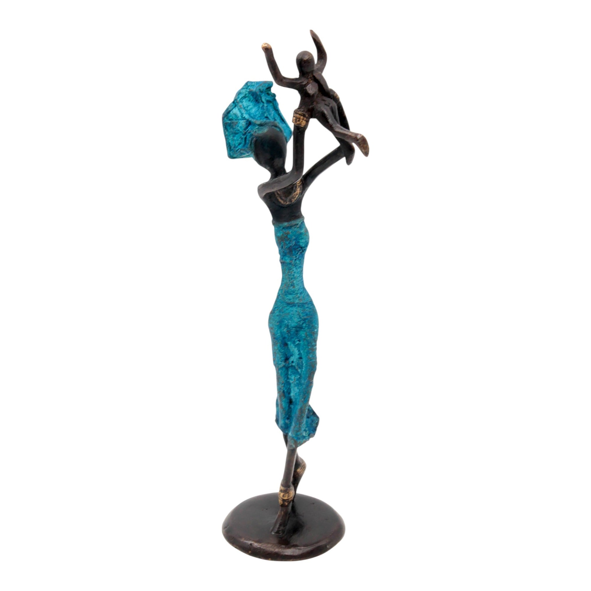 Bronze 25 cm bleu n°26