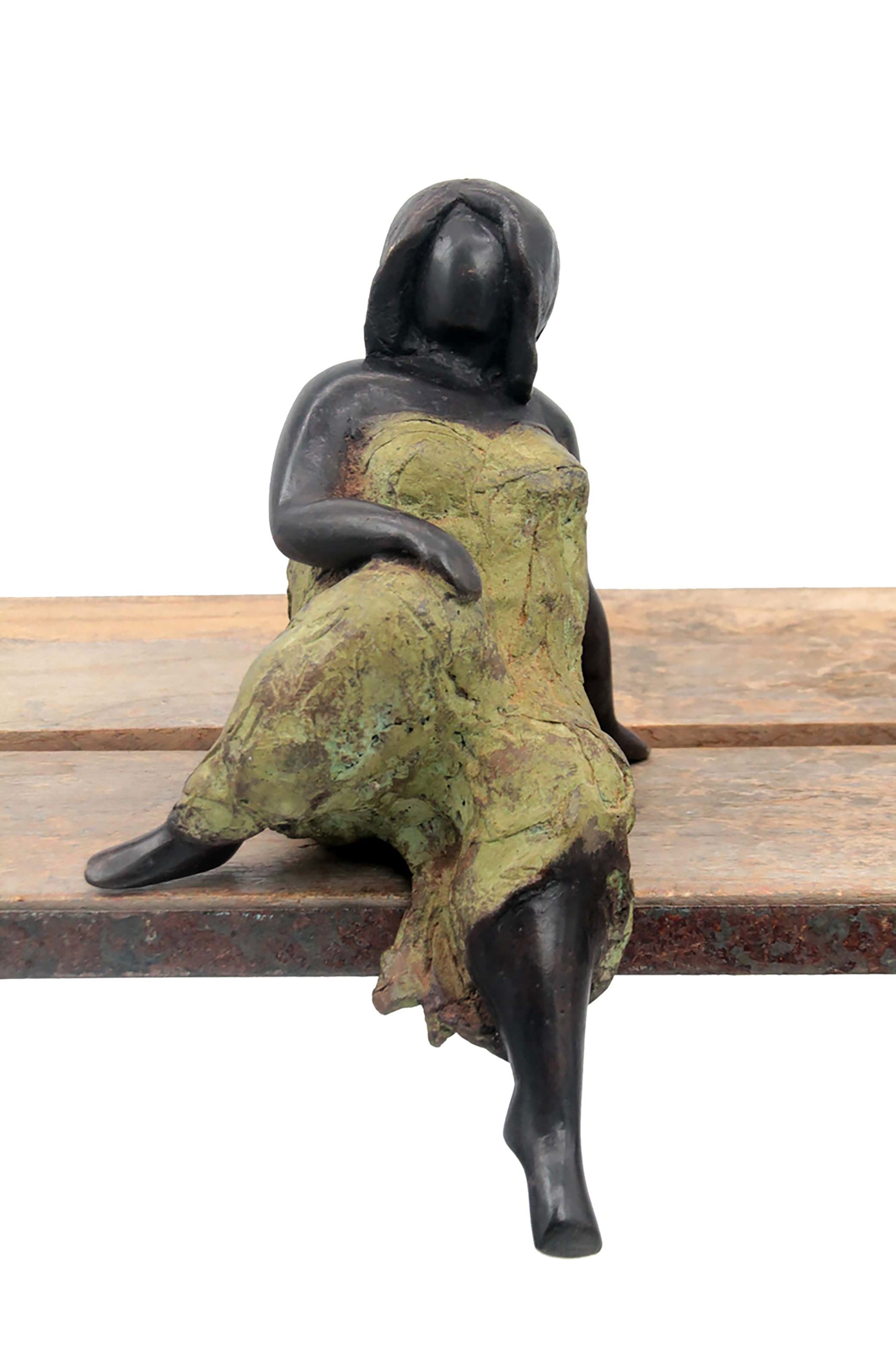 Bronze Big Mama 15 cm vert n°1 Bronzes d'Afrique