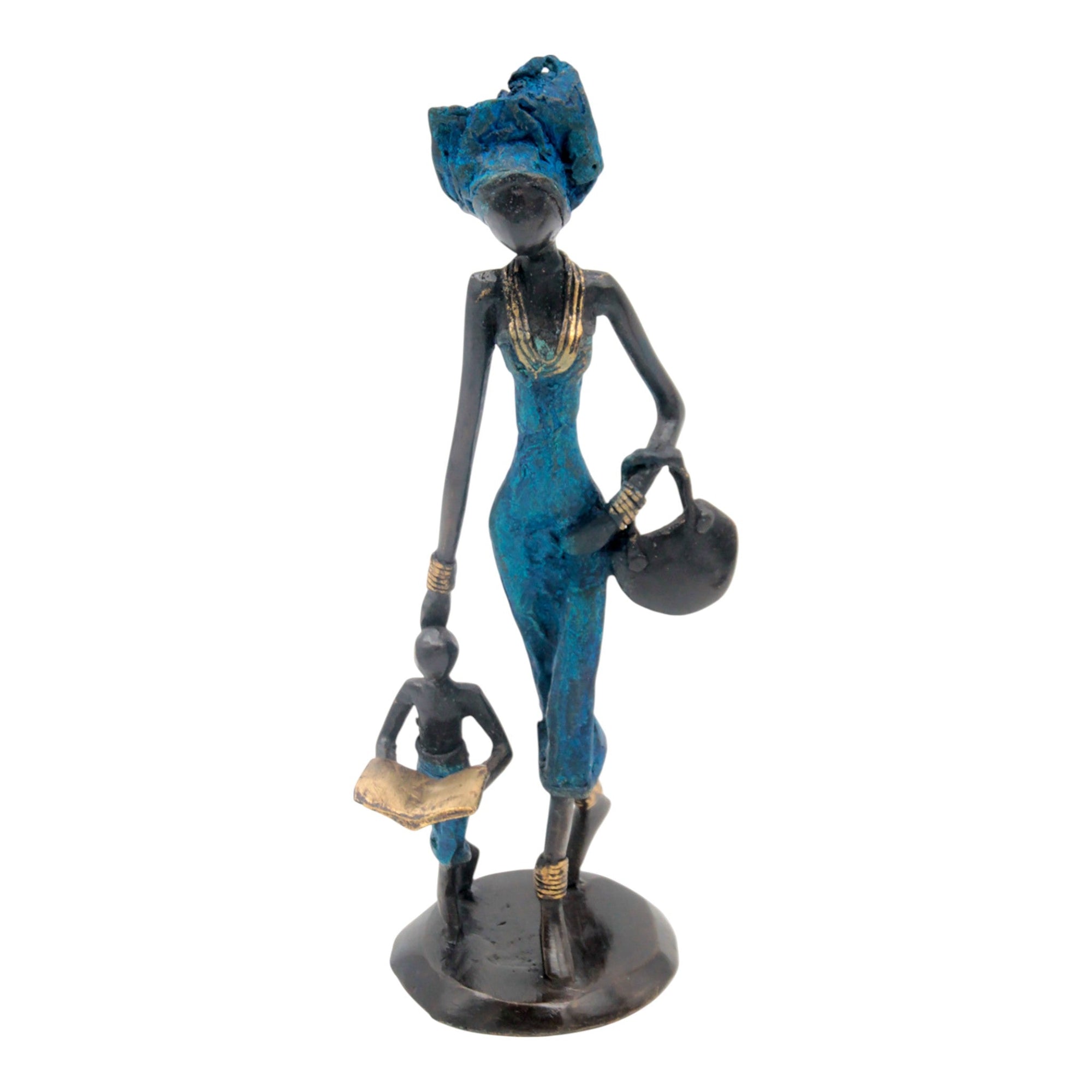 Bronze 25 cm bleu n°3
