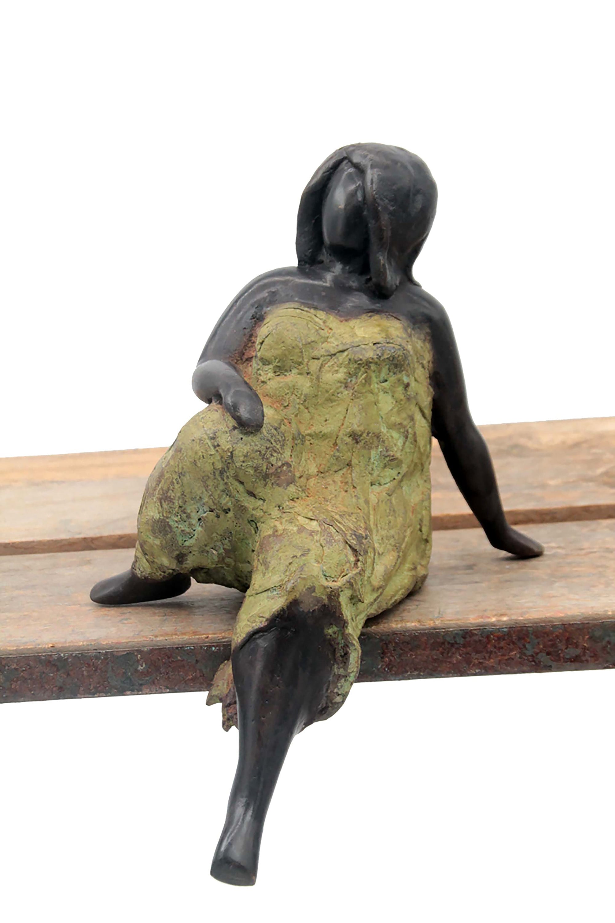 Bronze Big Mama 15 cm vert n°1 Bronzes d'Afrique