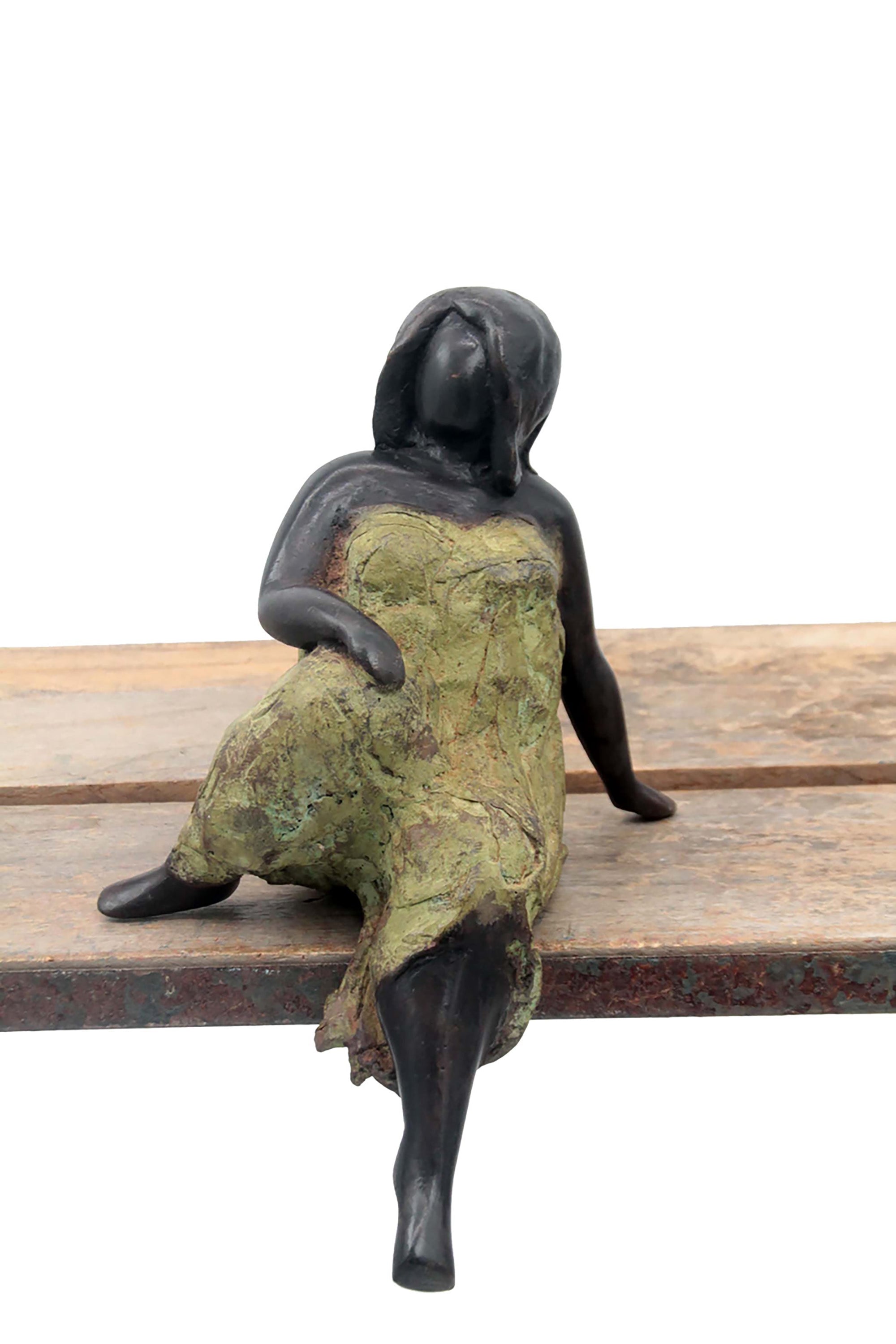 Bronze Big Mama 15 cm vert n°1 Bronzes d'Afrique