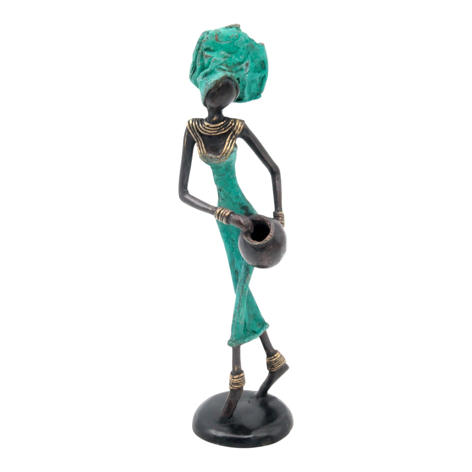 Bronze 25 cm vert n°6