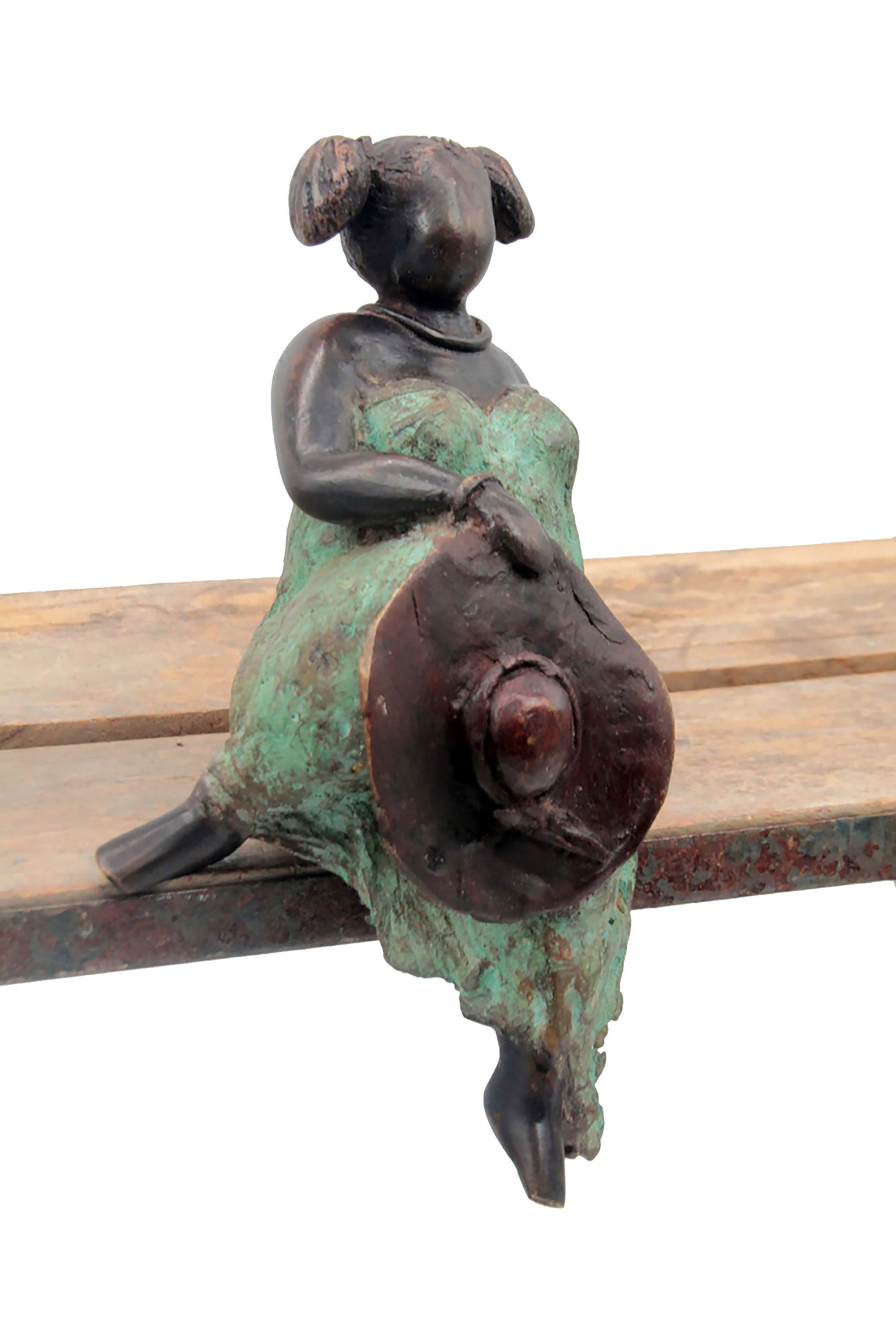 Bronze Big Mama 15 cm rouge n°1 Bronzes d'Afrique