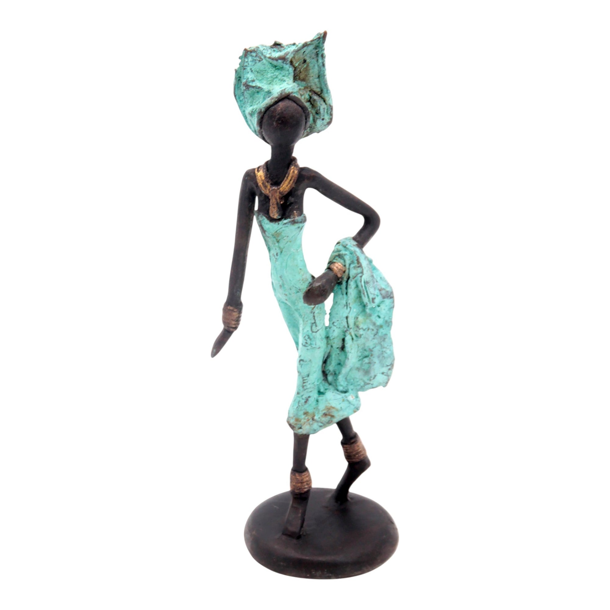 Bronze 20 cm turquoise n°4