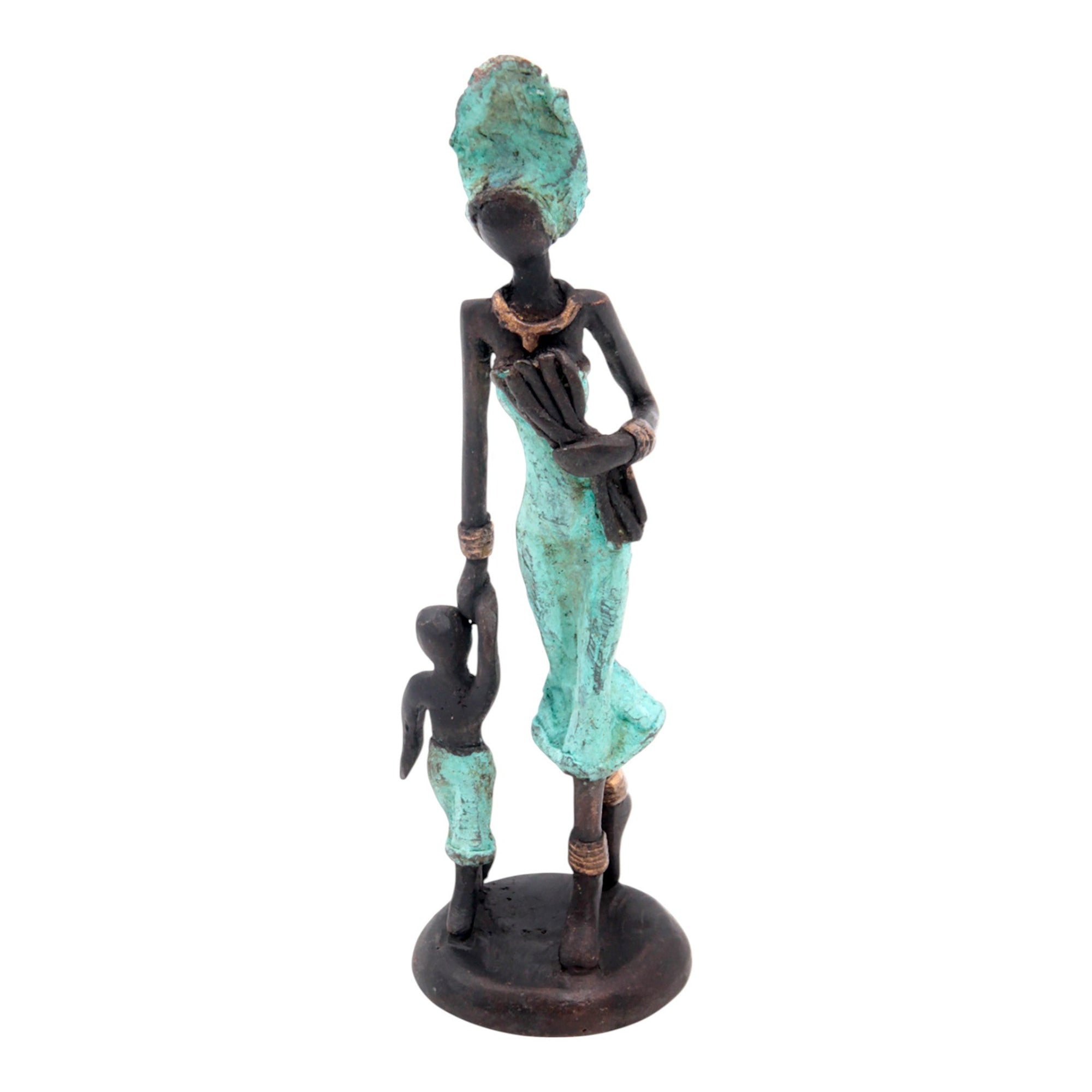 Bronze 20 cm turquoise n°7