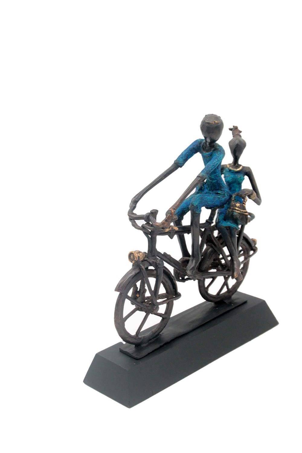 Couple à vélo n°1 Bronzes d'Afrique