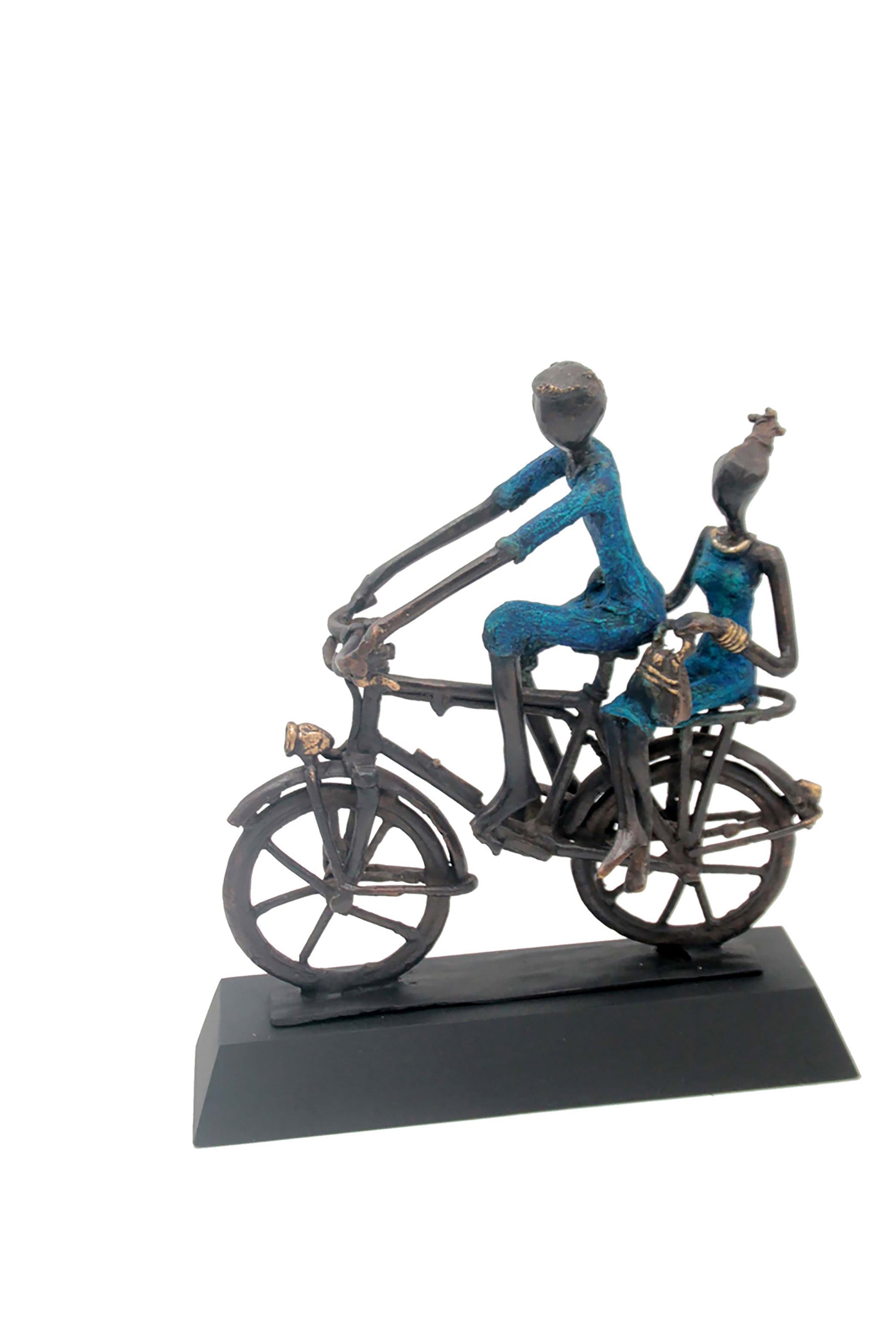 Couple à vélo n°1 Bronzes d'Afrique