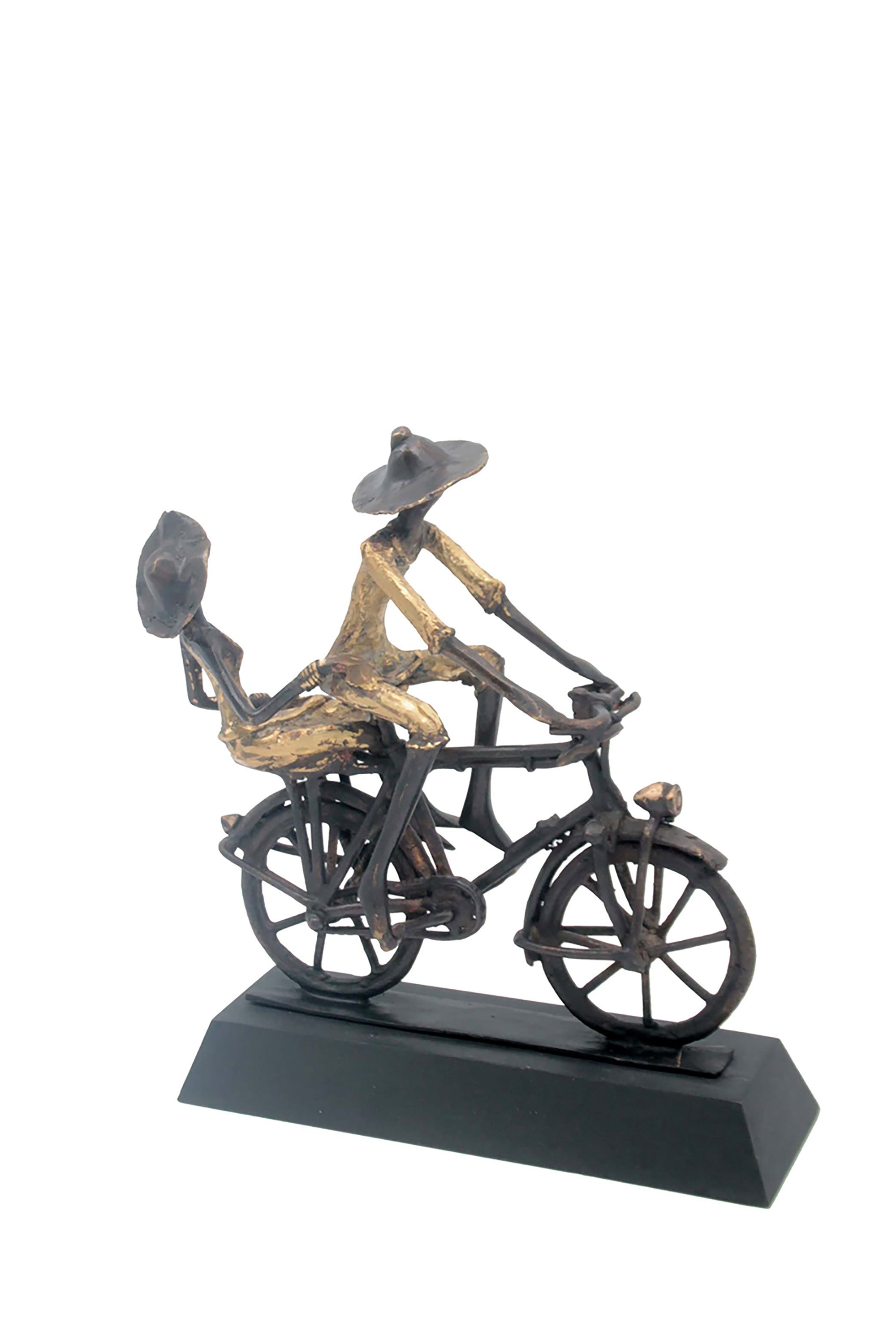 Couple à vélo n°2 Bronzes d'Afrique