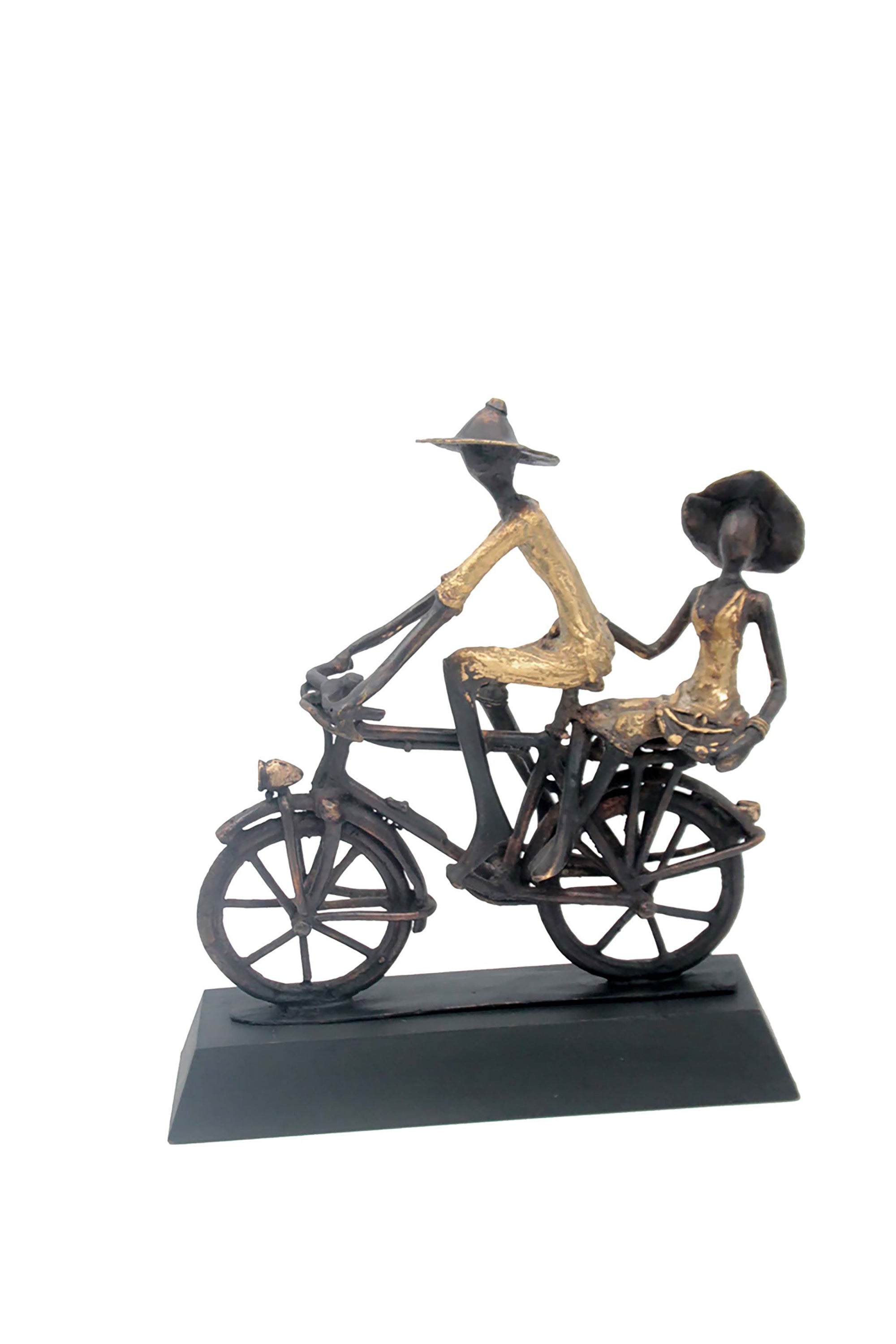 Couple à vélo n°2 Bronzes d'Afrique