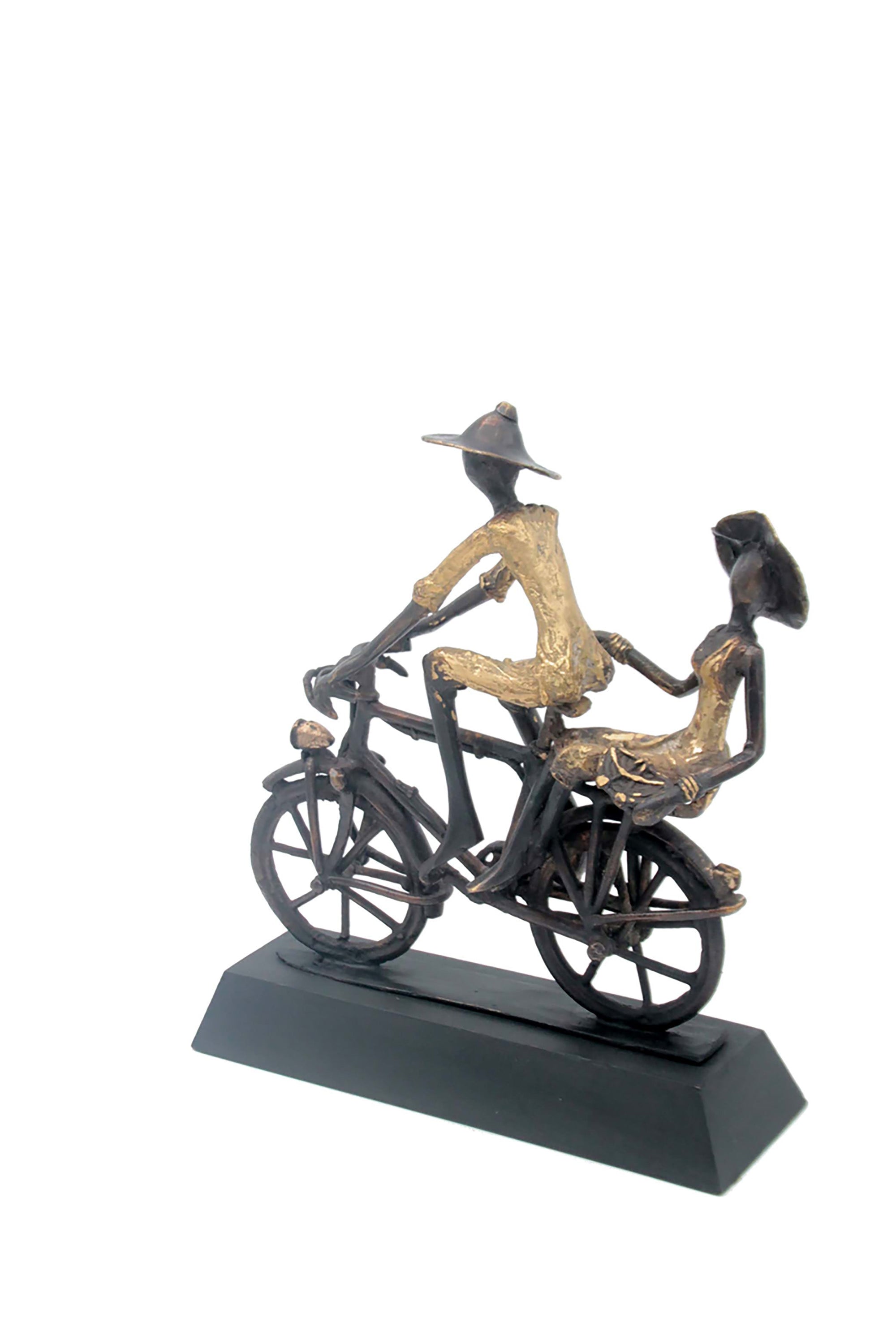 Couple à vélo n°2 Bronzes d'Afrique