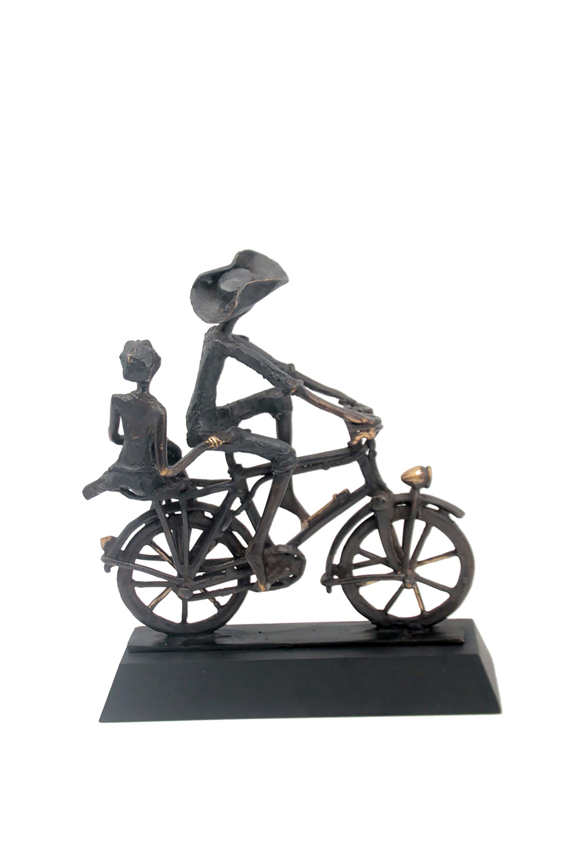 Couple à vélo n°3 Bronzes d'Afrique