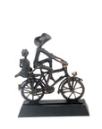 Couple à vélo n°3 Bronzes d'Afrique