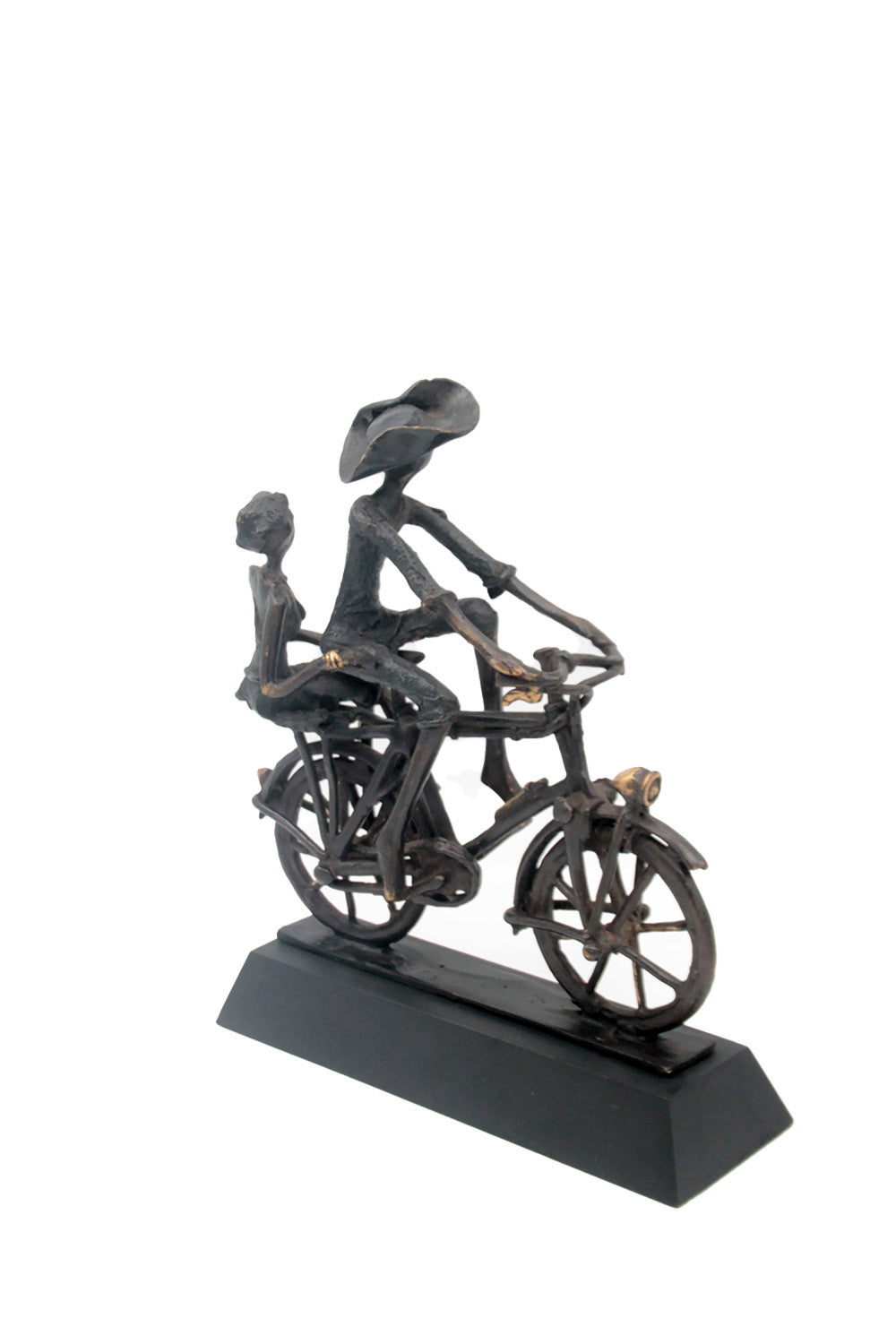 Couple à vélo n°3 Bronzes d'Afrique