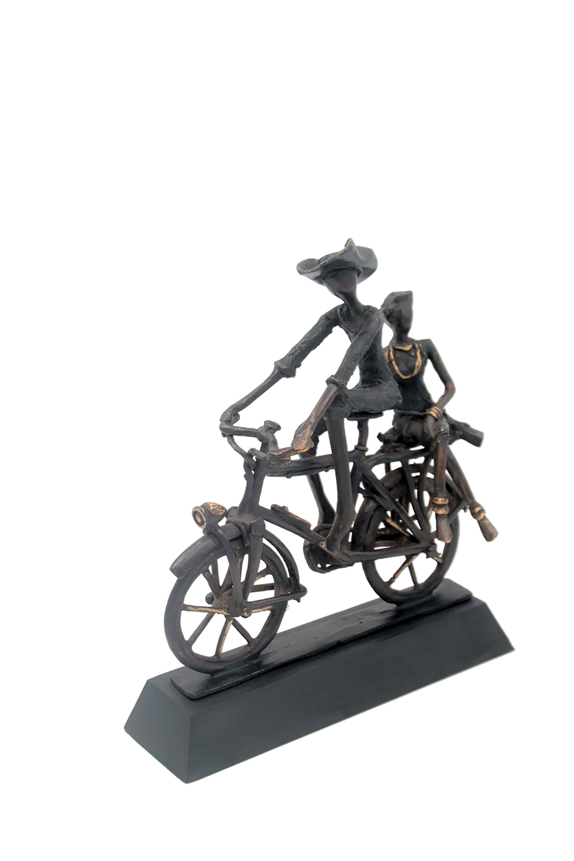 Couple à vélo n°3 Bronzes d'Afrique