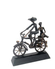 Couple à vélo n°3 Bronzes d'Afrique