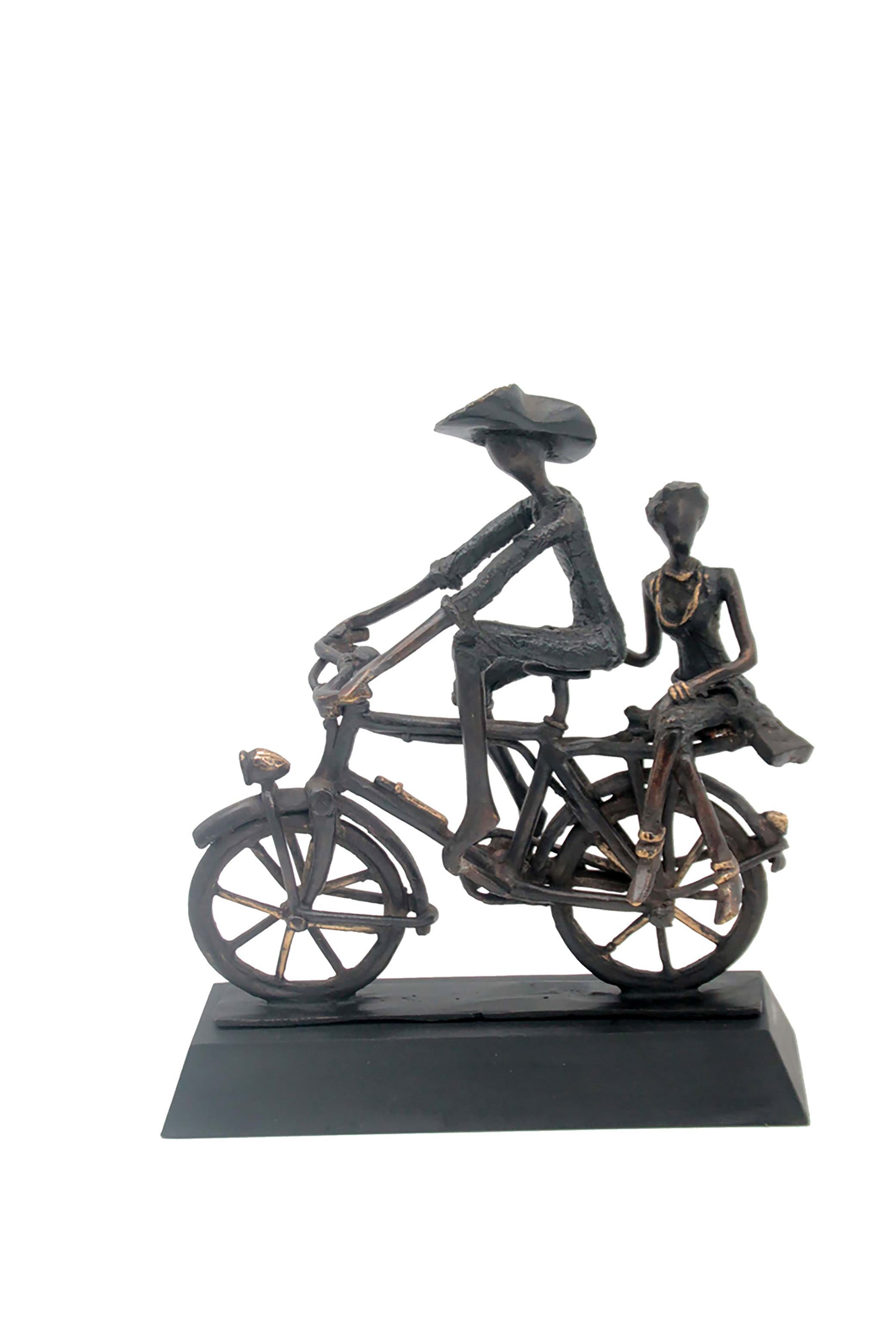 Couple à vélo n°3 Bronzes d'Afrique