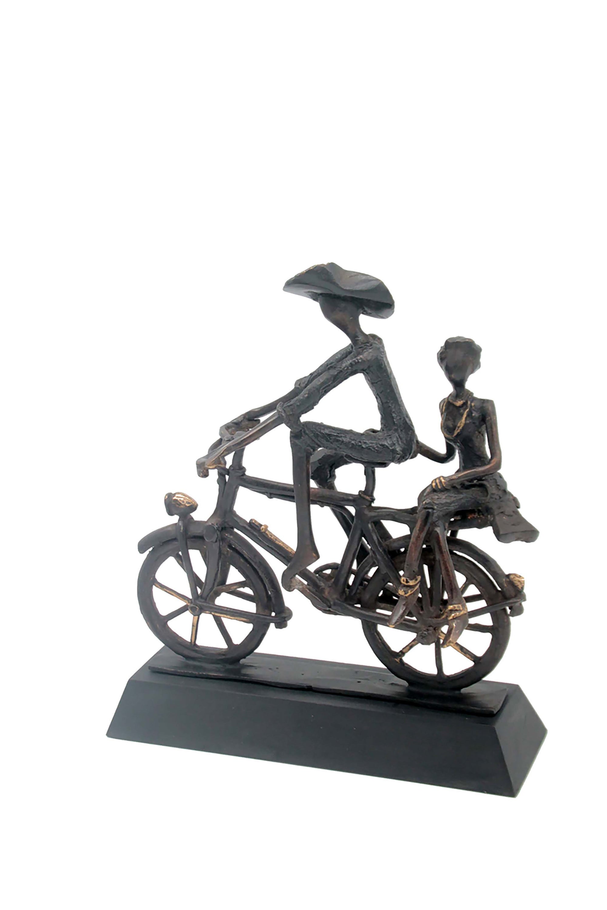 Couple à vélo n°3 Bronzes d'Afrique
