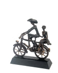 Couple à vélo n°3 Bronzes d'Afrique