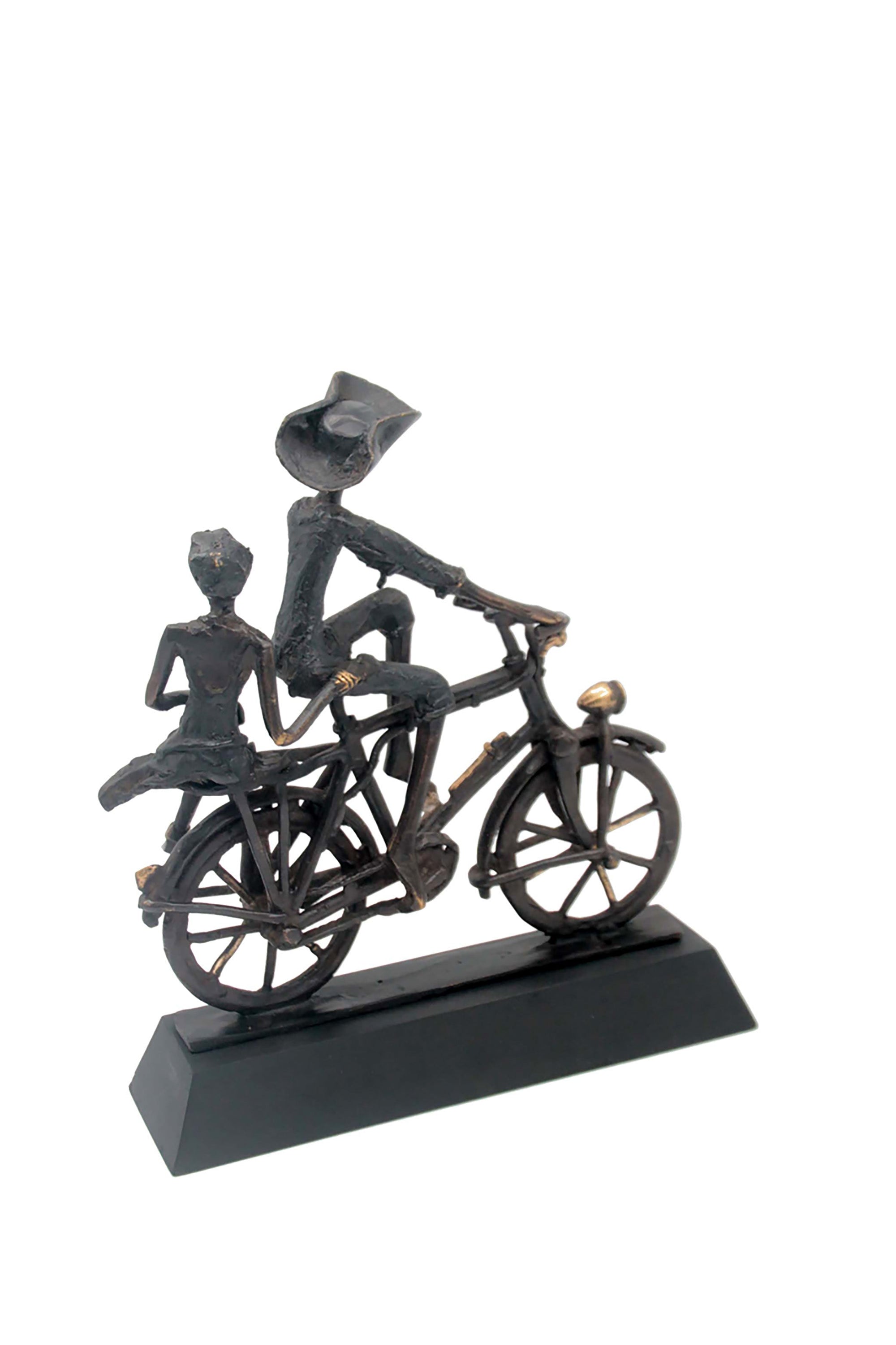 Couple à vélo n°3 Bronzes d'Afrique