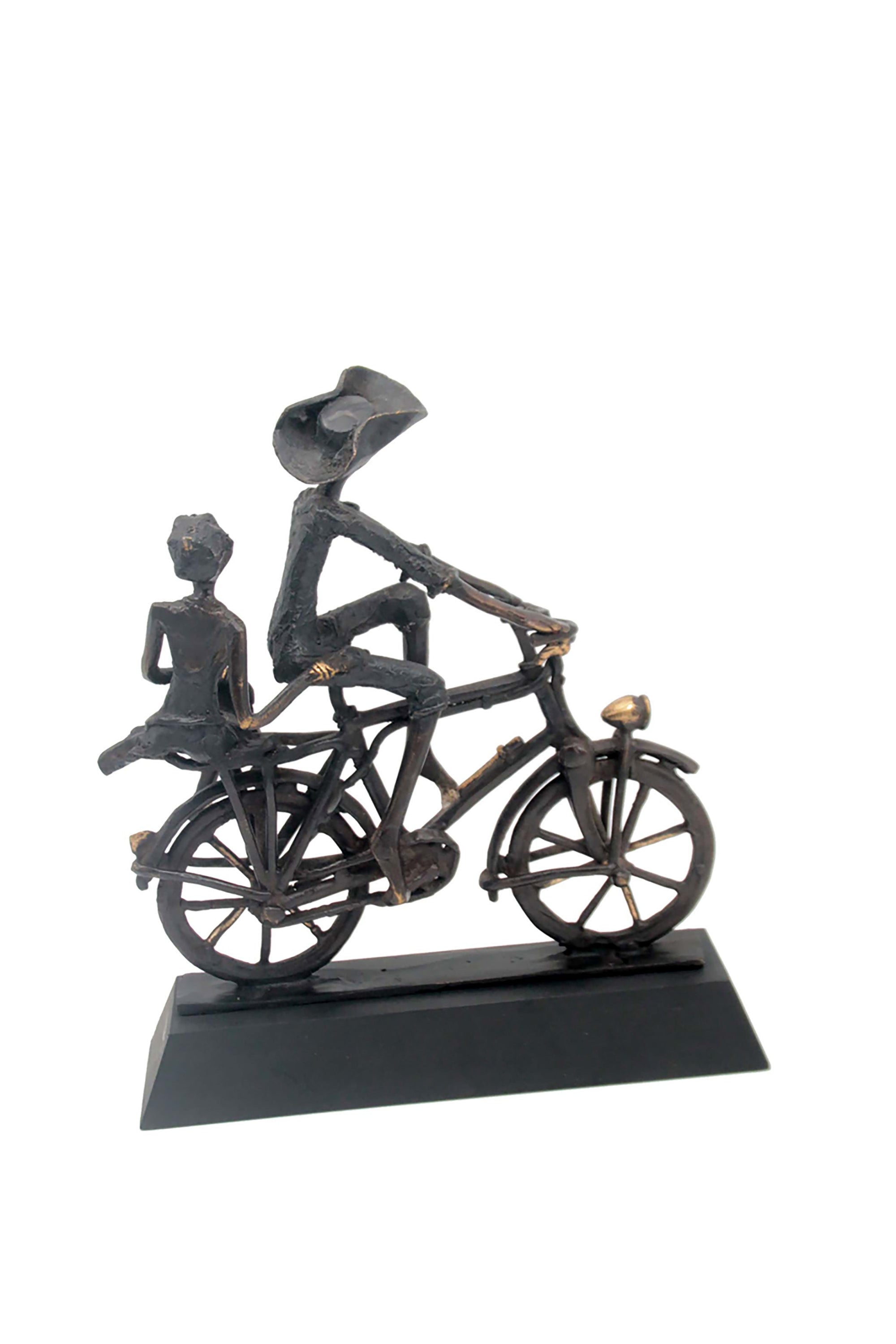 Couple à vélo n°3 Bronzes d'Afrique