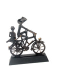 Couple à vélo n°3 Bronzes d'Afrique