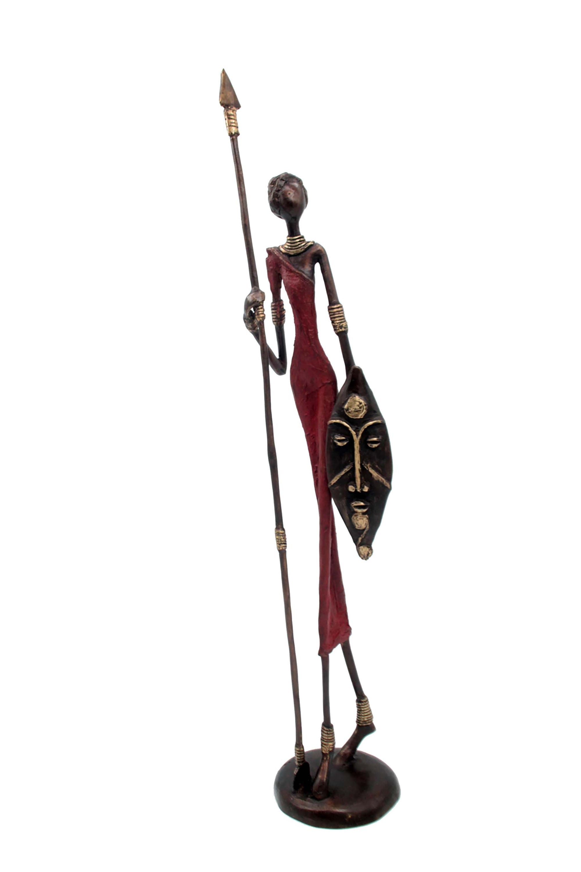 Bronze 55 cm rouge n°4 Bronzes d'Afrique