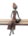 Bronze assis 35 cm marron n°4 Bronzes d'Afrique