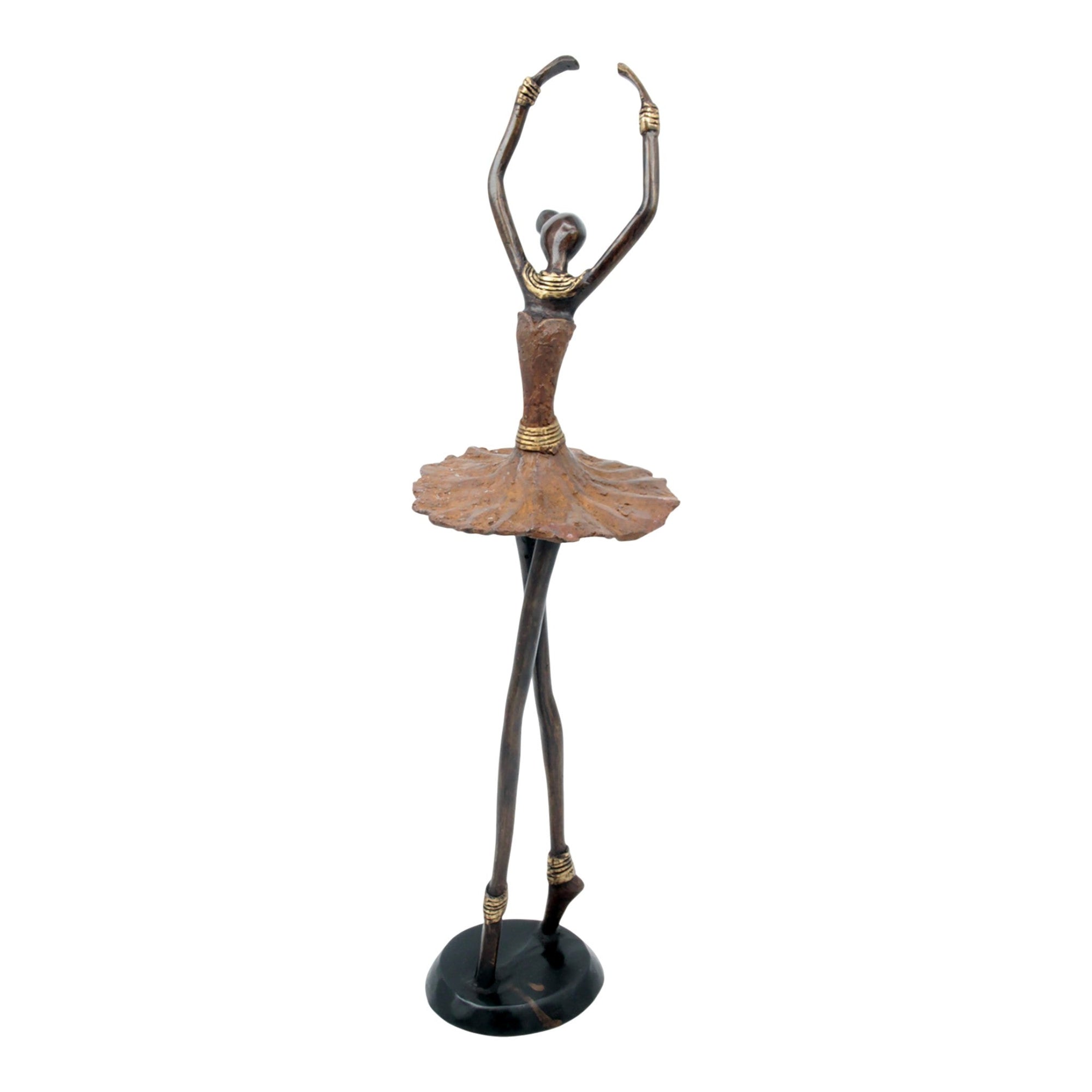 Ballerine 45 cm marron n°3