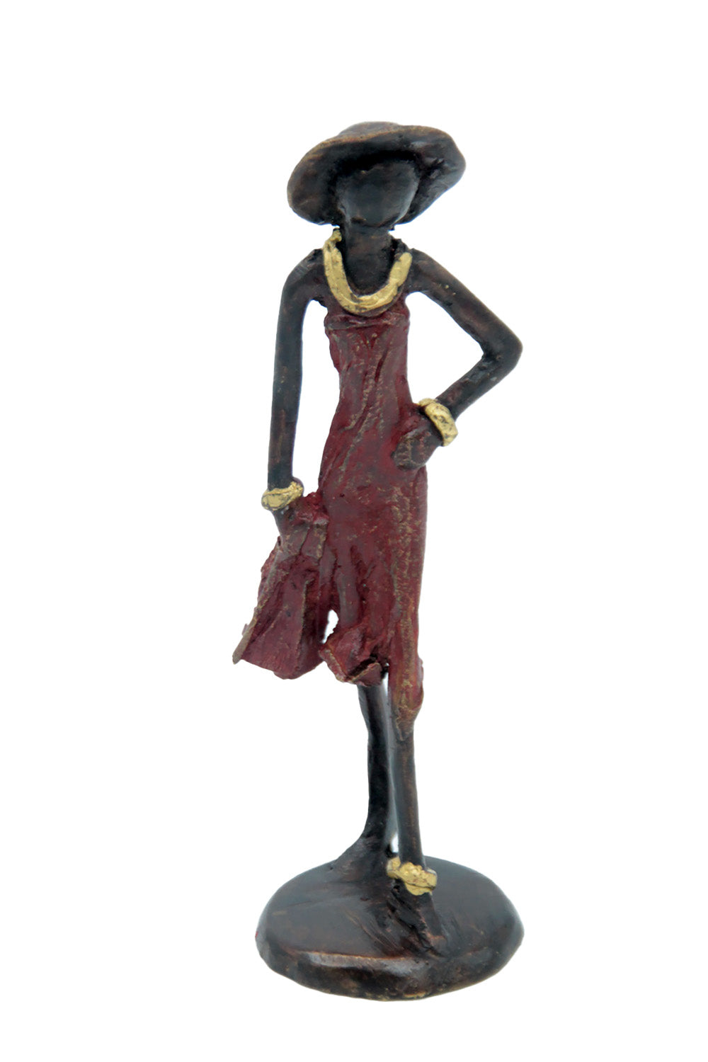 Bronze 15 cm rouge n°18 Bronzes d'Afrique