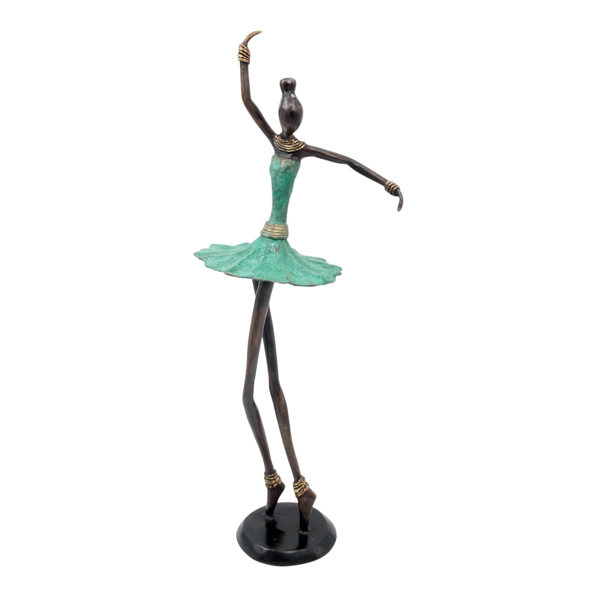 Ballerine 45 cm turquoise n°1