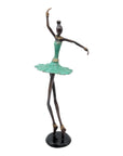 Ballerine 45 cm turquoise n°1