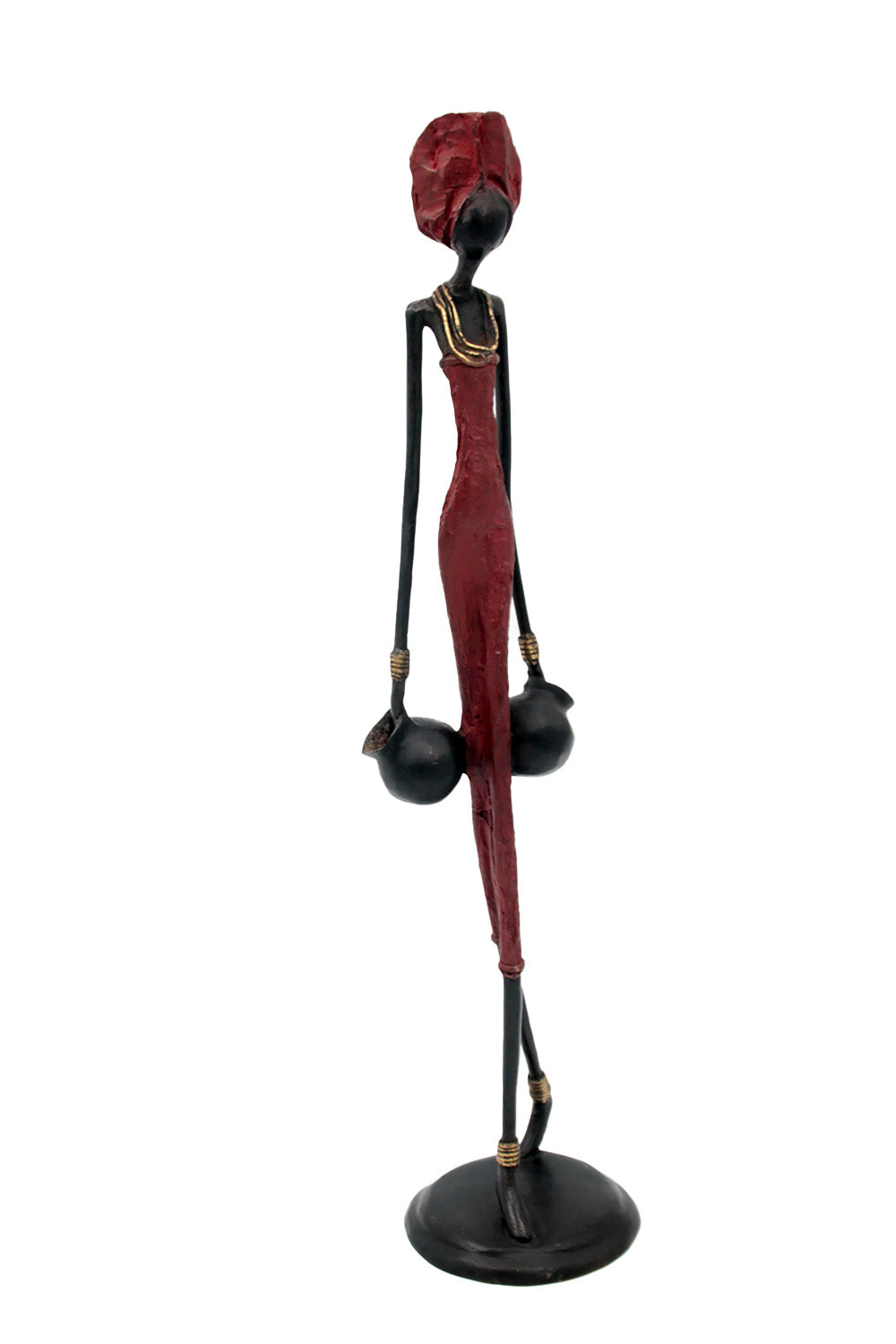 Bronze 55 cm rouge n°10 Bronzes d'Afrique