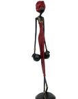 Bronze 55 cm rouge n°10 Bronzes d'Afrique