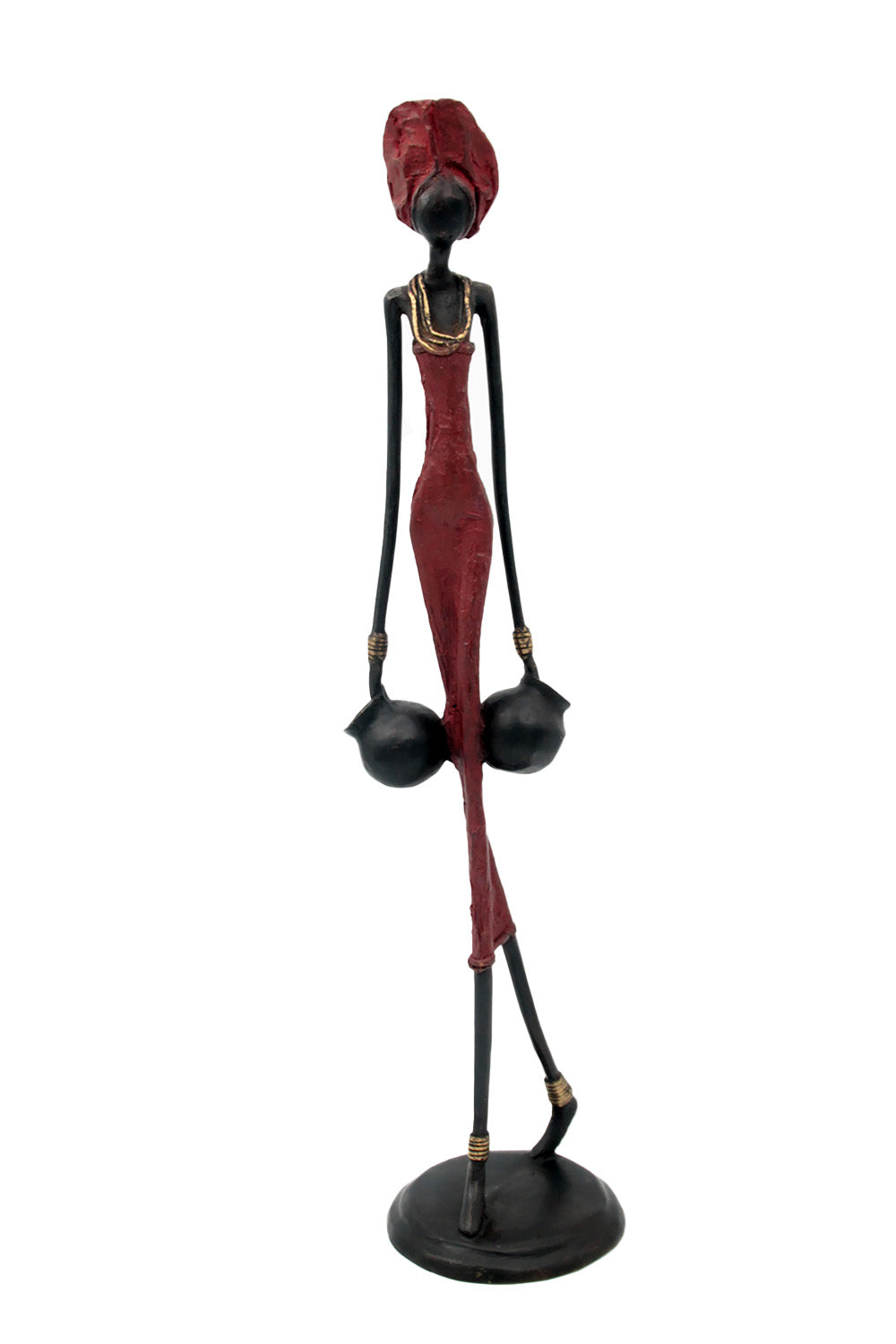 Bronze 55 cm rouge n°10 Bronzes d'Afrique