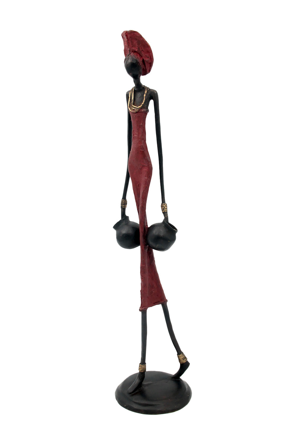 Bronze 55 cm rouge n°10 Bronzes d'Afrique