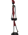 Bronze 55 cm rouge n°10 Bronzes d'Afrique