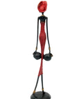 Bronze 55 cm rouge n°10 Bronzes d'Afrique