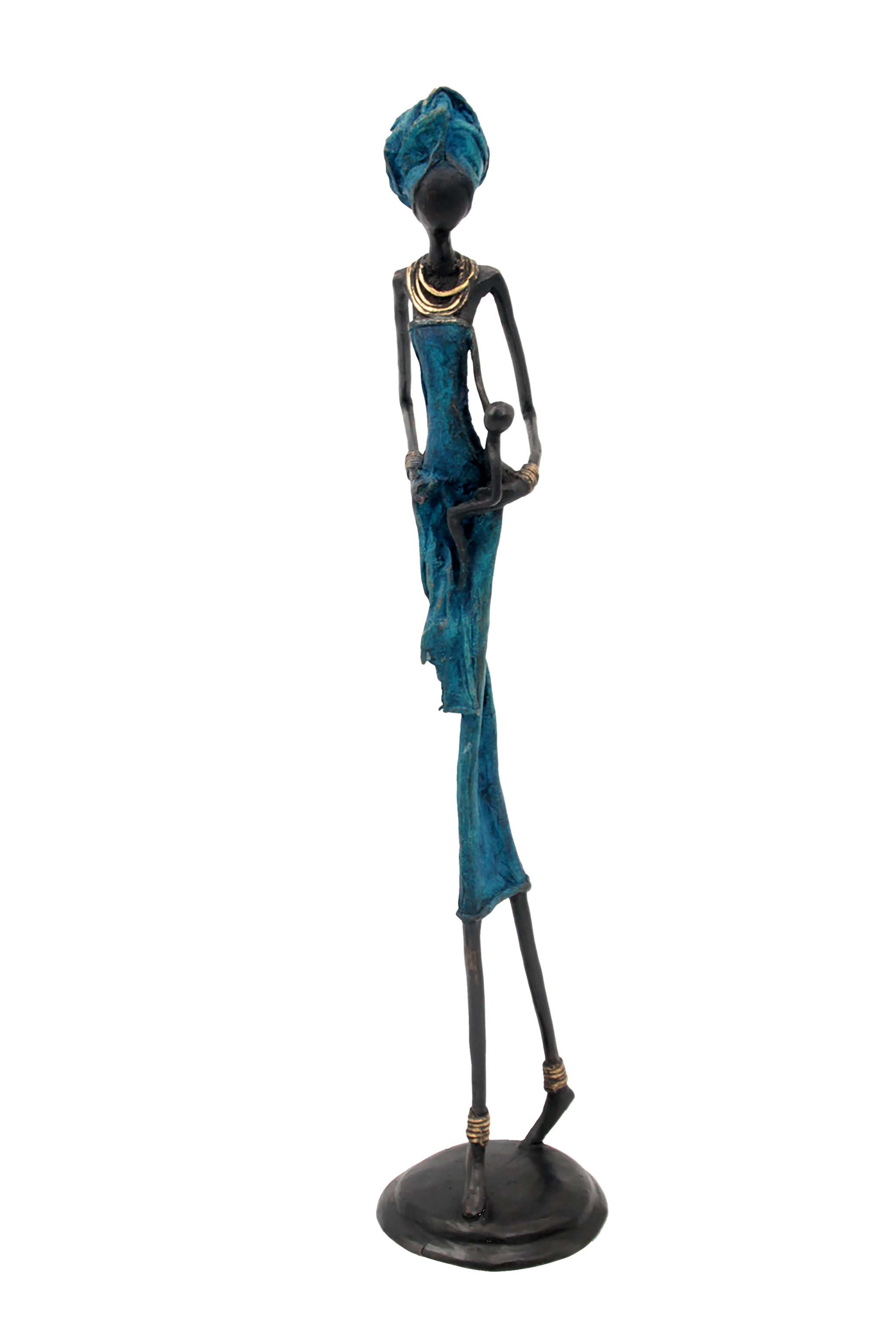 Bronze 55 cm bleu n°3 Bronzes d'Afrique