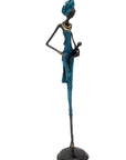Bronze 55 cm bleu n°3 Bronzes d'Afrique